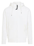 White Goggle Detail Zip-Up Hoodie 1