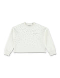 Girls White Embellished Sweatshirt 1