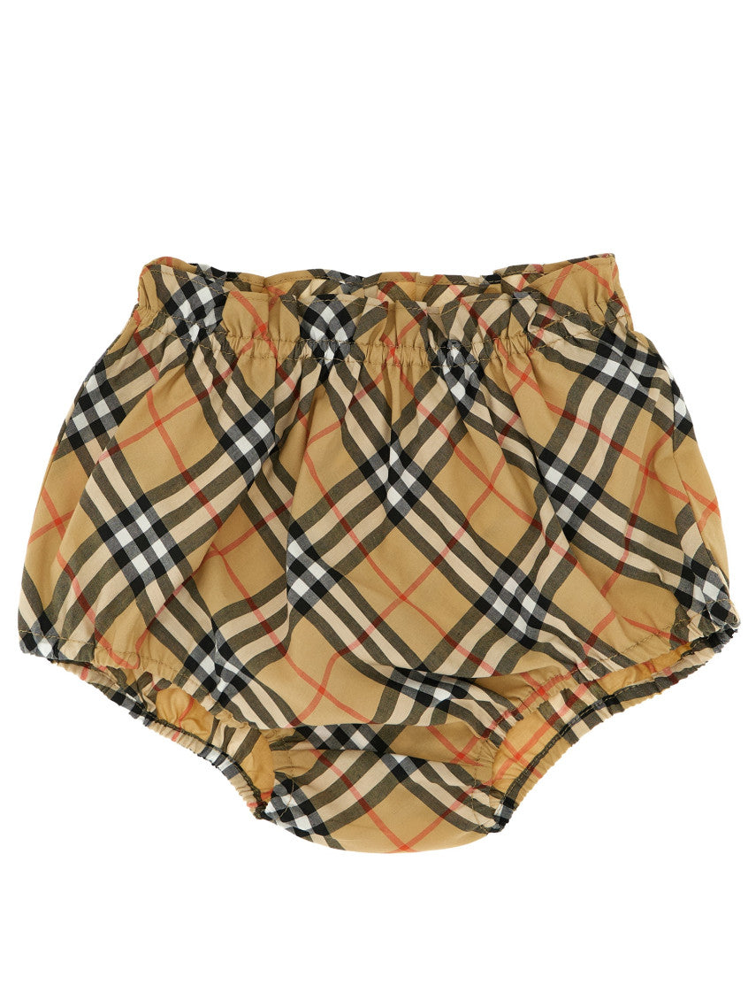 2-piece Beige Checks Dress/Bloomer Sets (Baby Girl) 4
