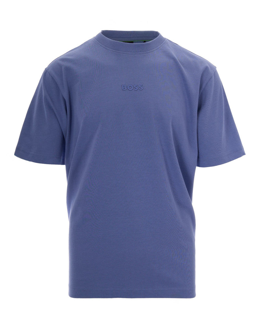 Light Blue Logo Crew Neck T-Shirt 1