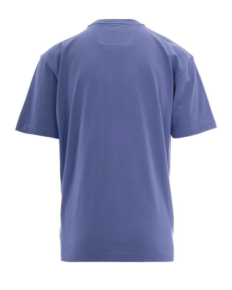 Light Blue Logo Crew Neck T-Shirt 2