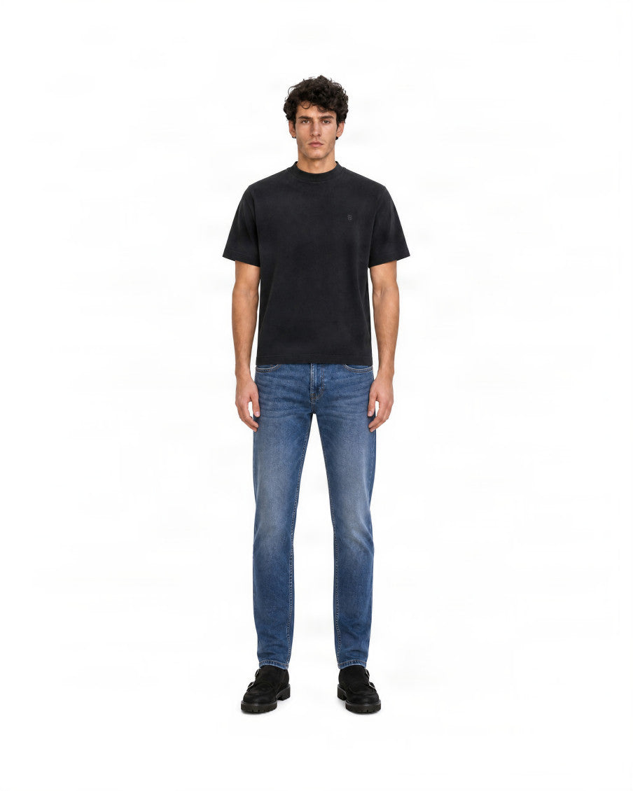 Black Logo Crew Neck T-Shirt 1