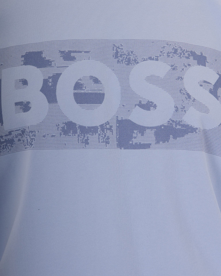 Blue Logo Crew Neck T-Shirt 3
