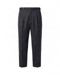 Black Straight Pleated Pants 1