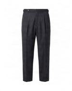 Black Straight Pleated Pants 1