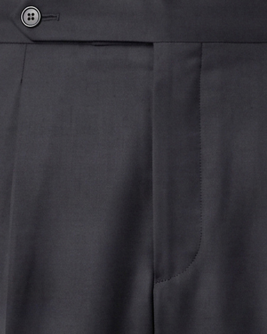 Black Straight Pleated Pants 3