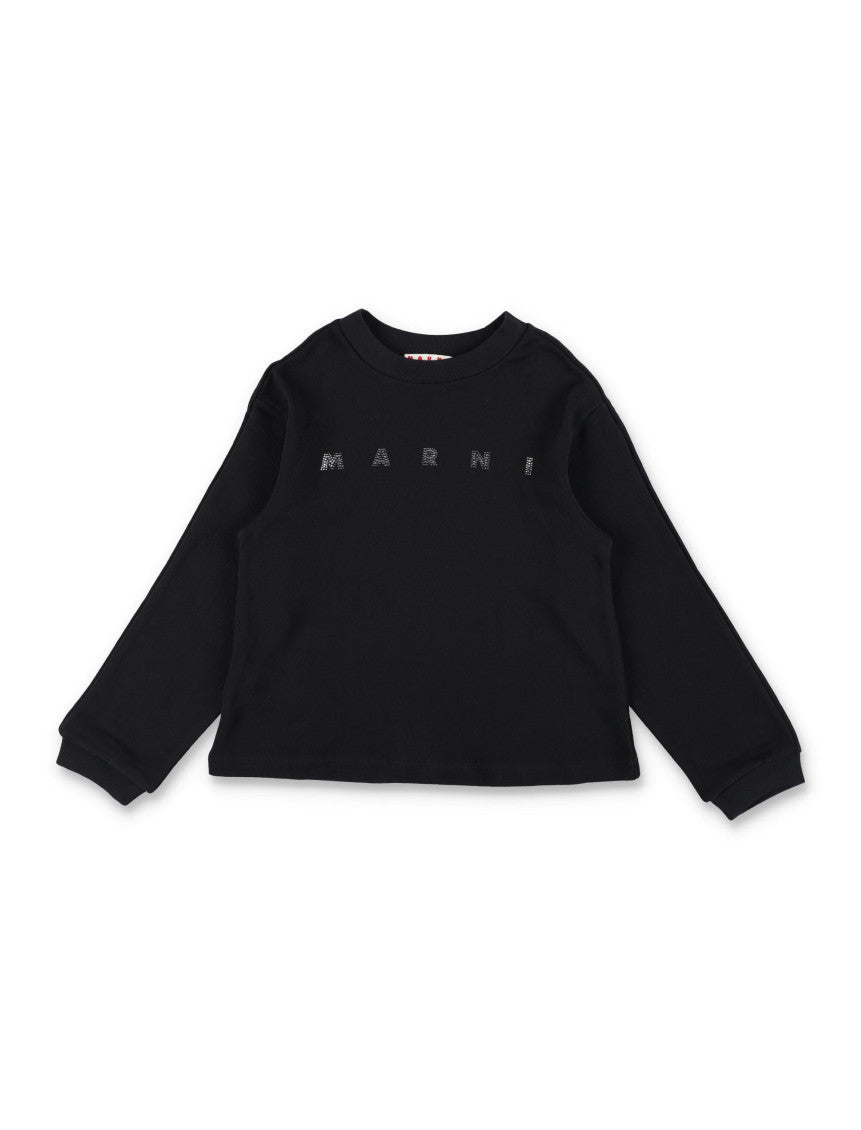 Girls Black Logo Sweatshirt 1