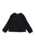 Girls Black Logo Sweatshirt 1