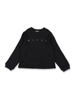 Girls Black Logo Sweatshirt 1