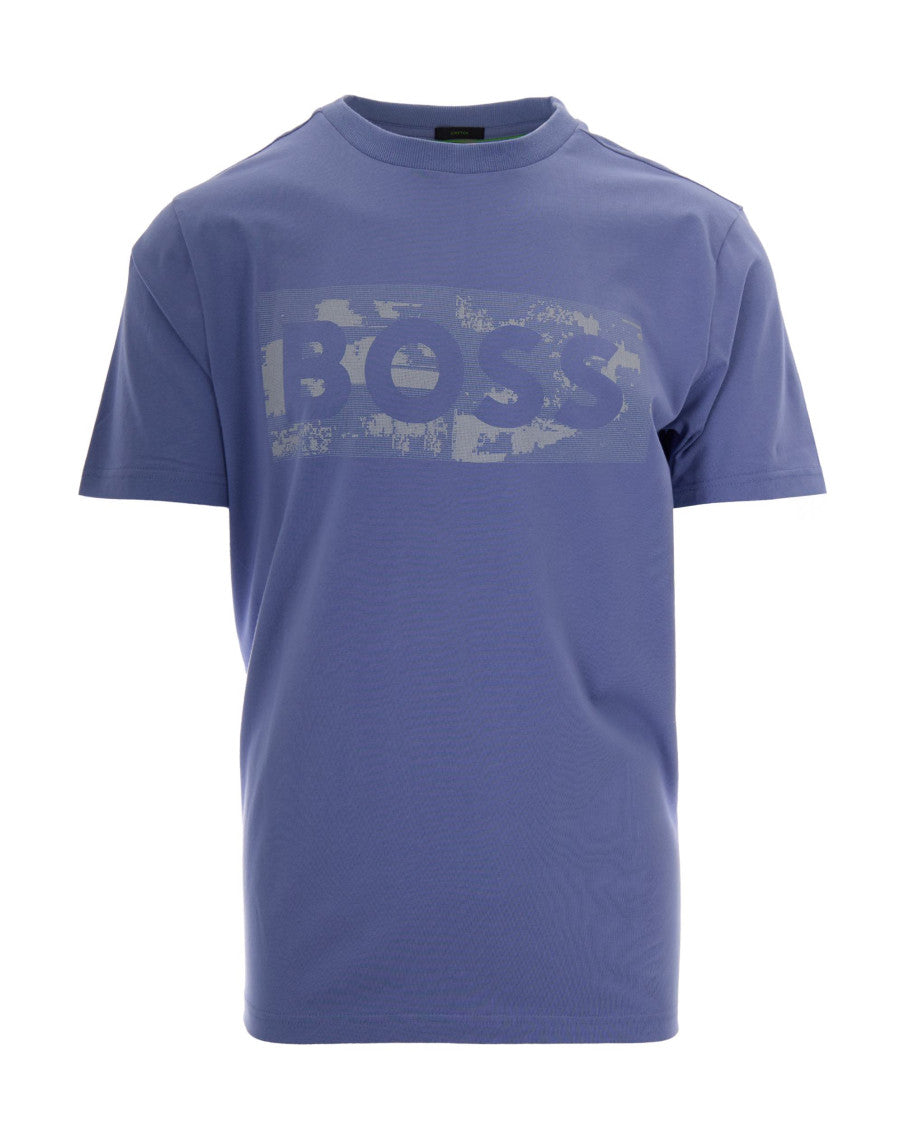 Blue Logo Crew Neck T-Shirt 1