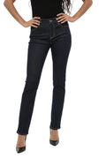 Blue Straight High Rise Jeans 1