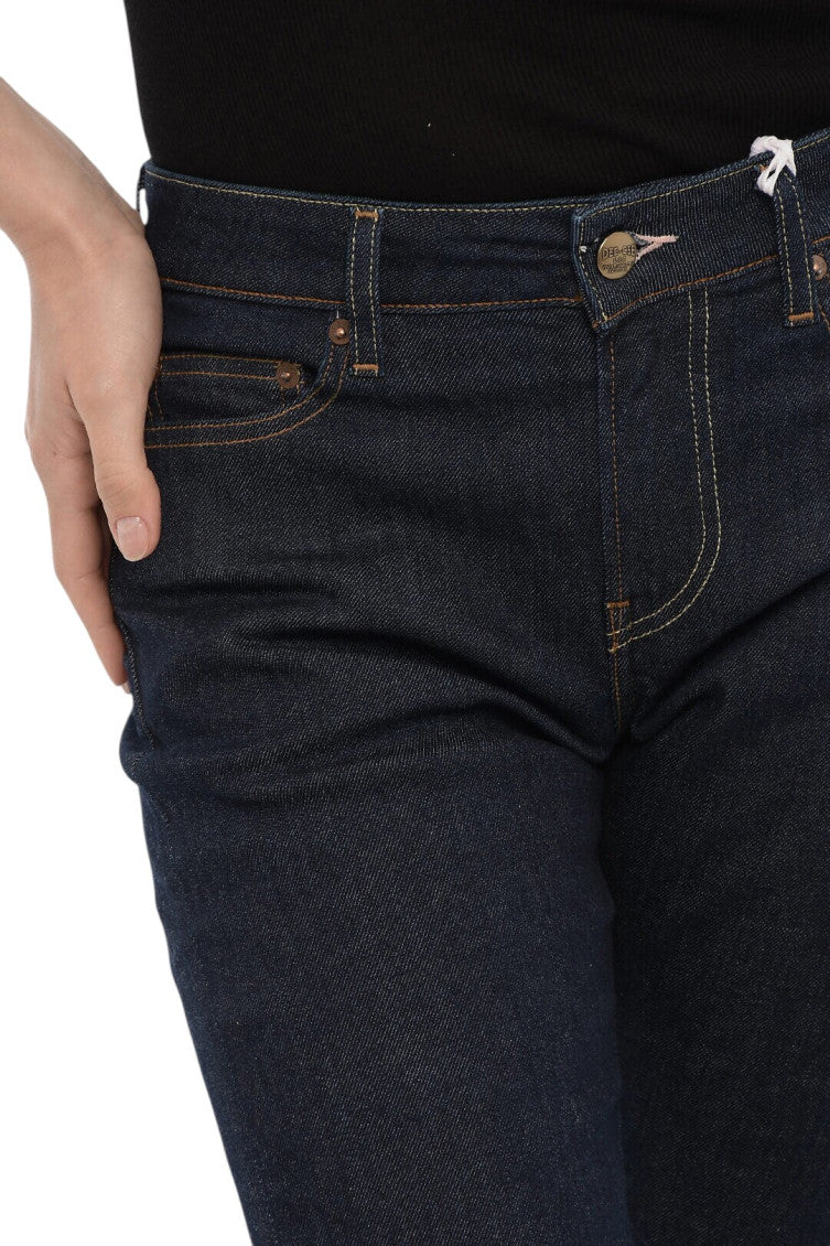 Blue Straight High Rise Jeans 3