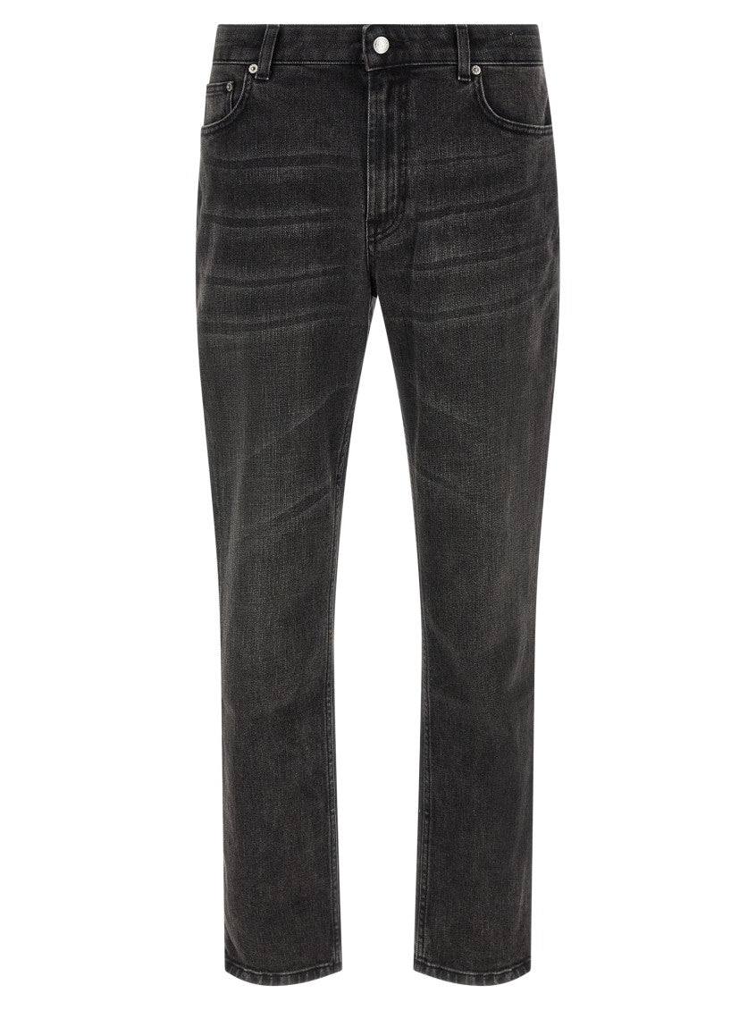 Black Regular Mid Rise Jeans 1
