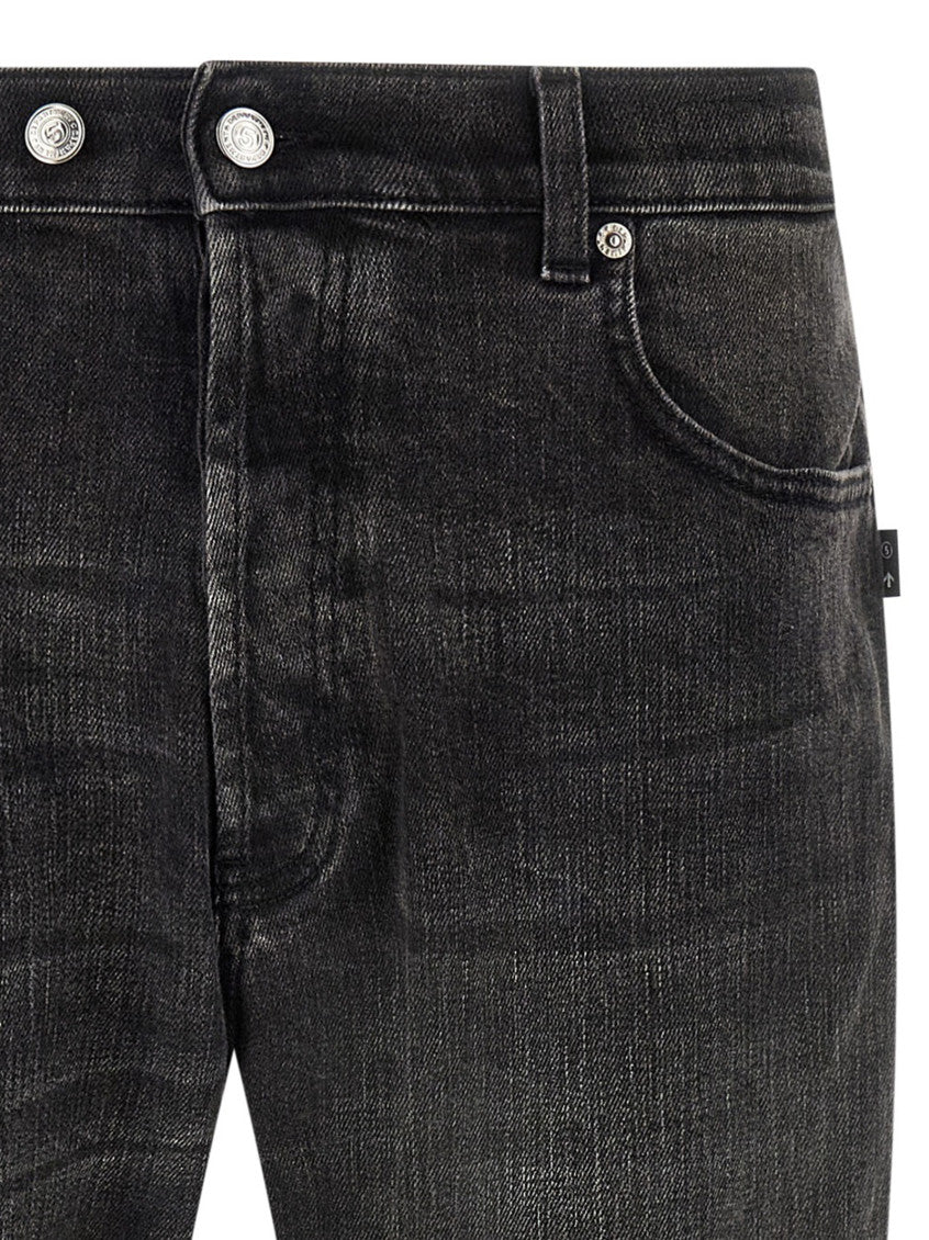 Black Tapered Mid Rise Jeans 3