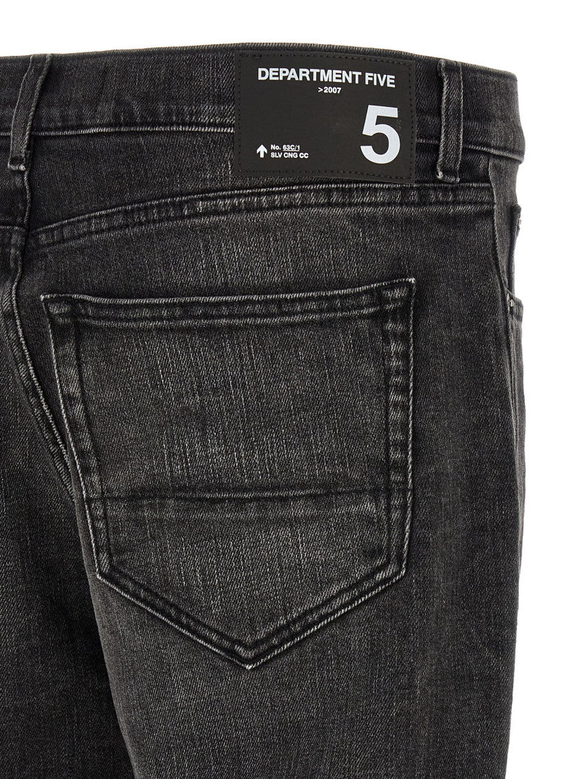 Black Tapered Mid Rise Jeans 4