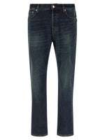 Blue Relaxed Mid Rise Jeans 1