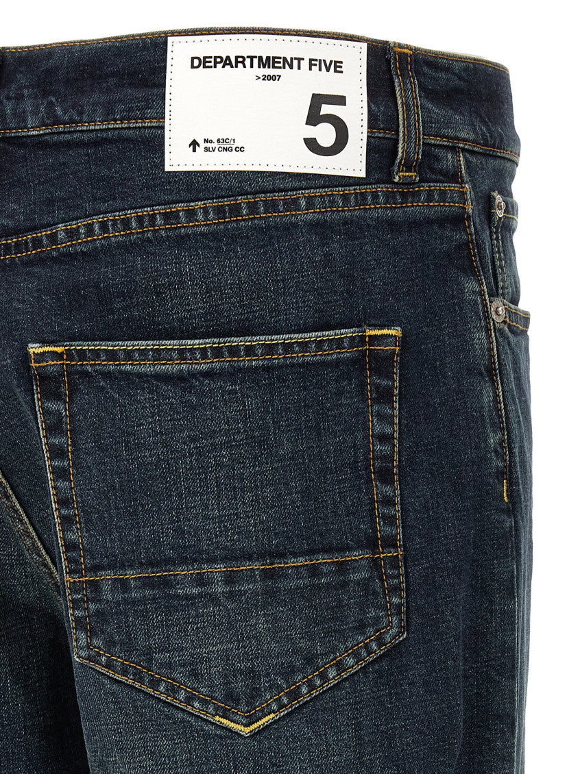 Blue Relaxed Mid Rise Jeans 4