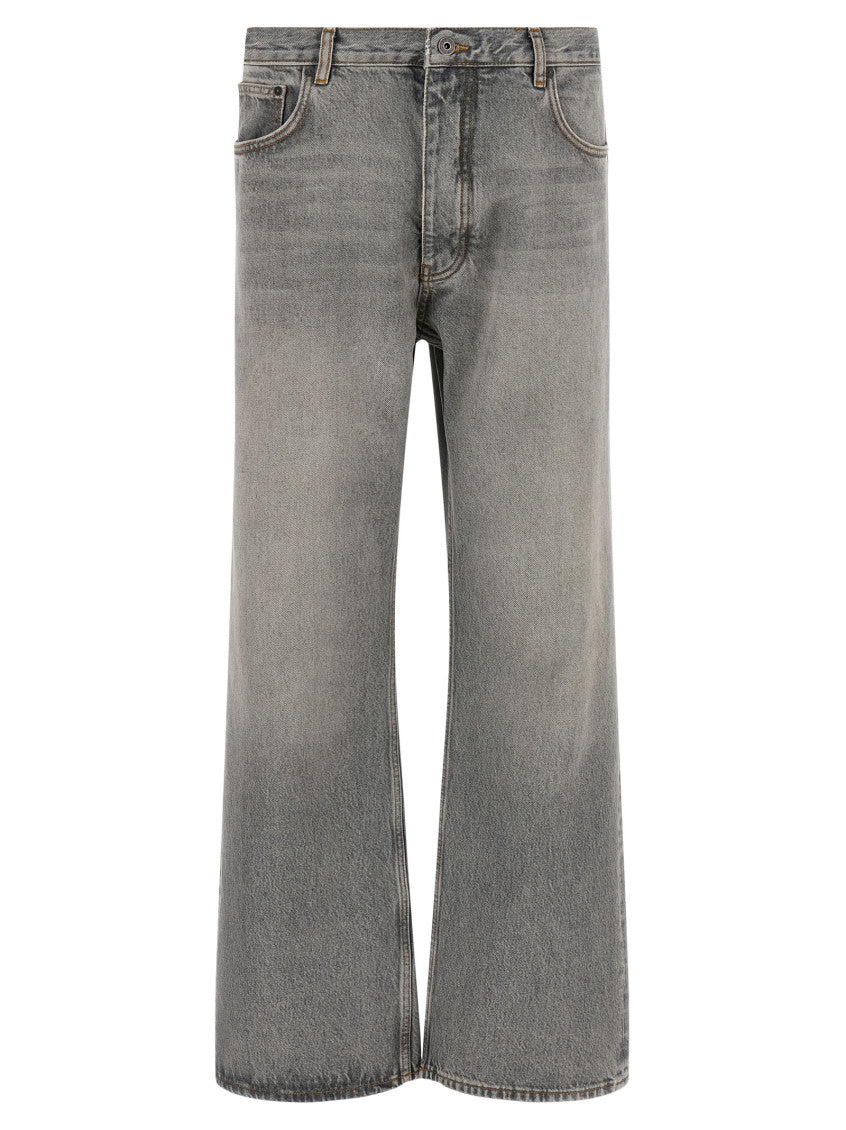 Grey Relaxed Mid Rise Jeans 1