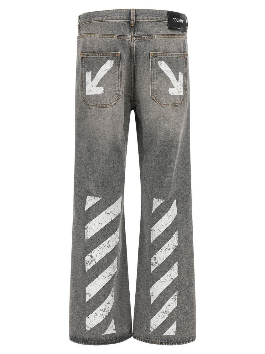 Grey Relaxed Mid Rise Jeans 2
