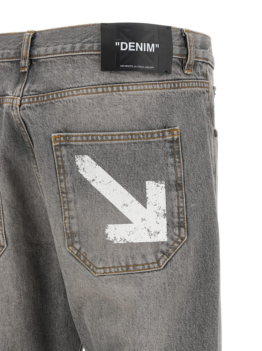 Grey Relaxed Mid Rise Jeans 4