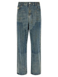Blue Relaxed Mid Rise Jeans 1