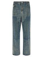 Blue Relaxed Mid Rise Jeans 1