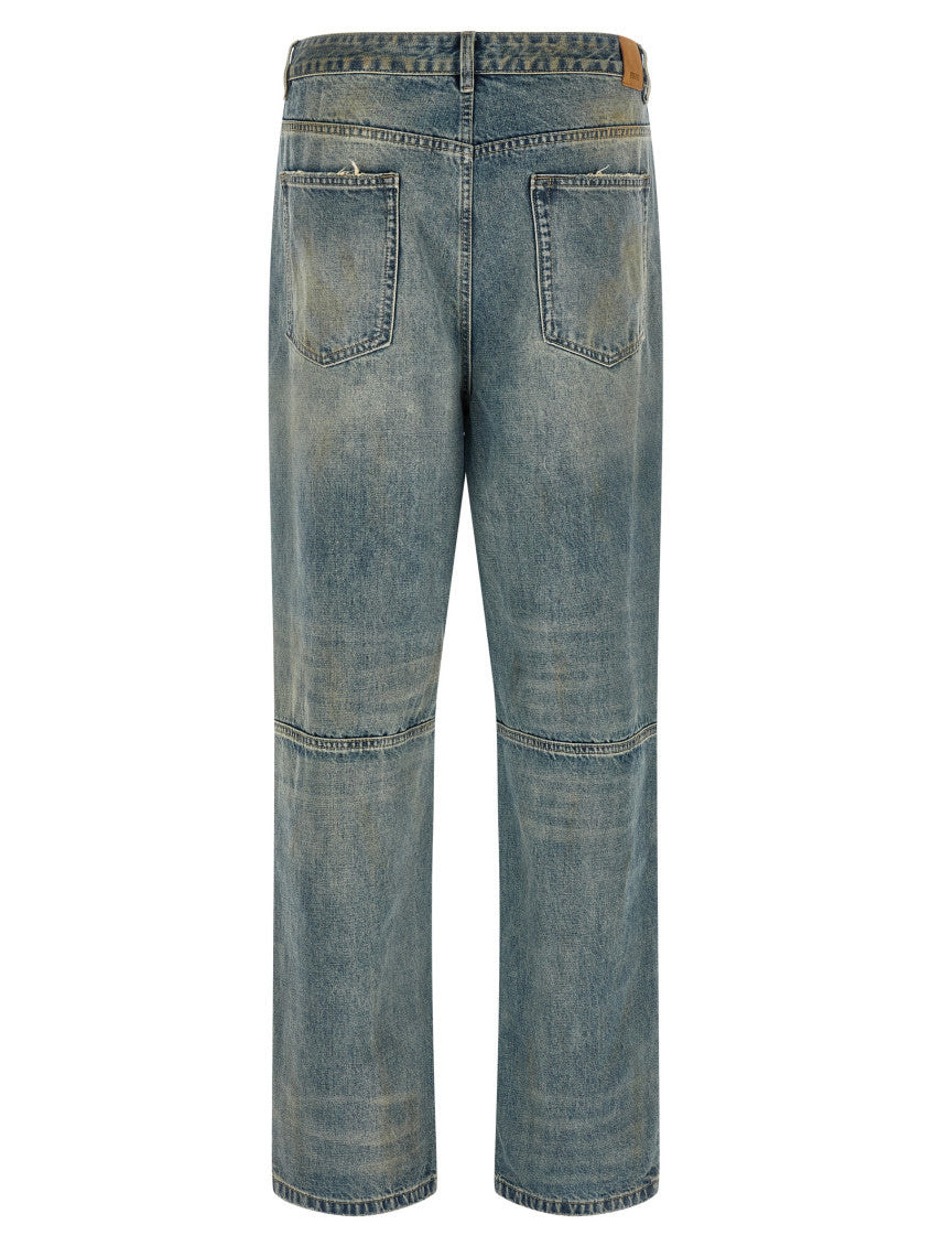 Blue Relaxed Mid Rise Jeans 2