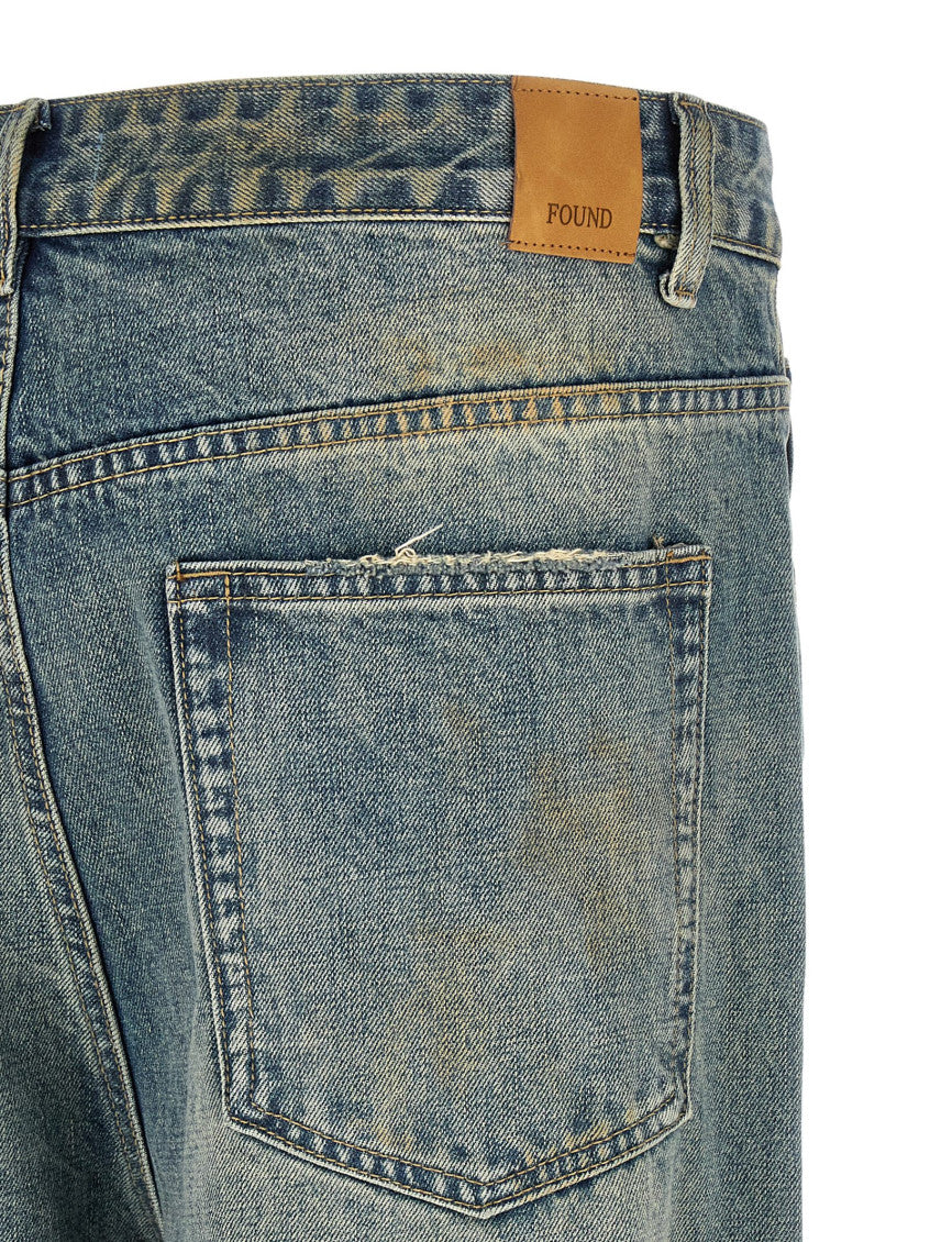 Blue Relaxed Mid Rise Jeans 4