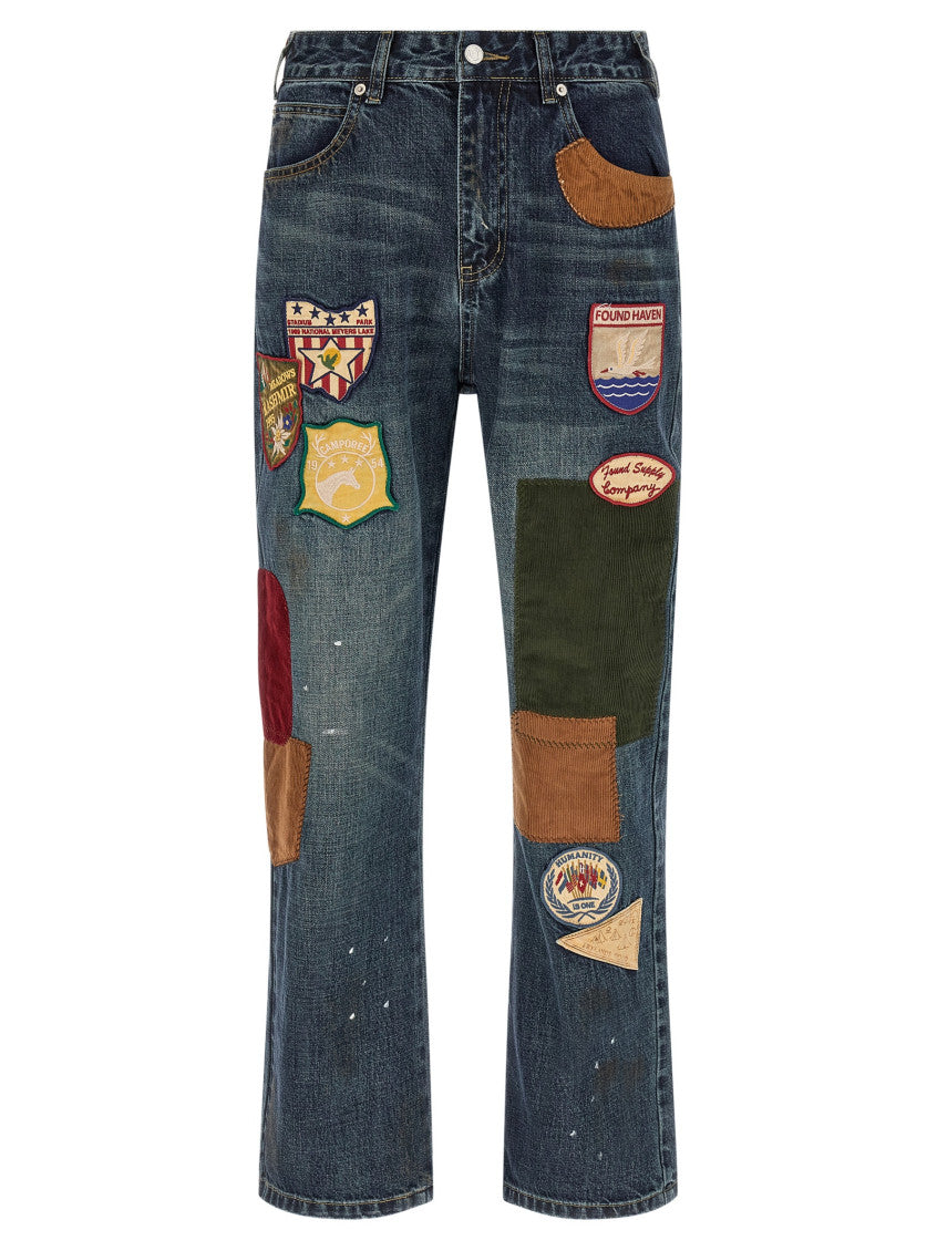 Blue Relaxed Mid Rise Jeans 1