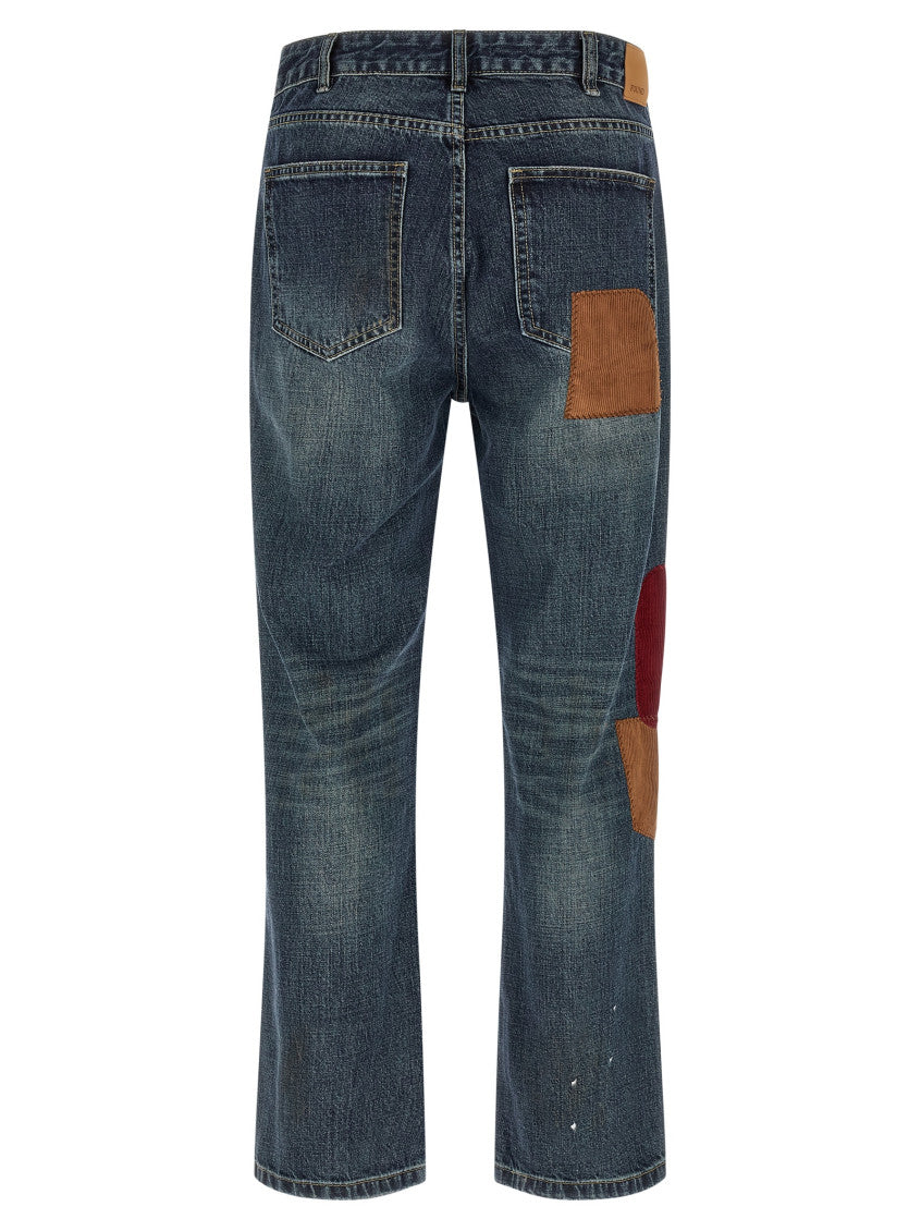 Blue Relaxed Mid Rise Jeans 2