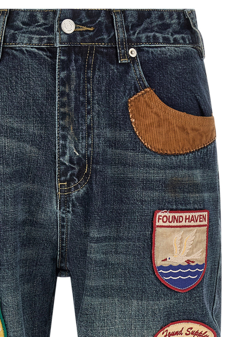 Blue Relaxed Mid Rise Jeans 3