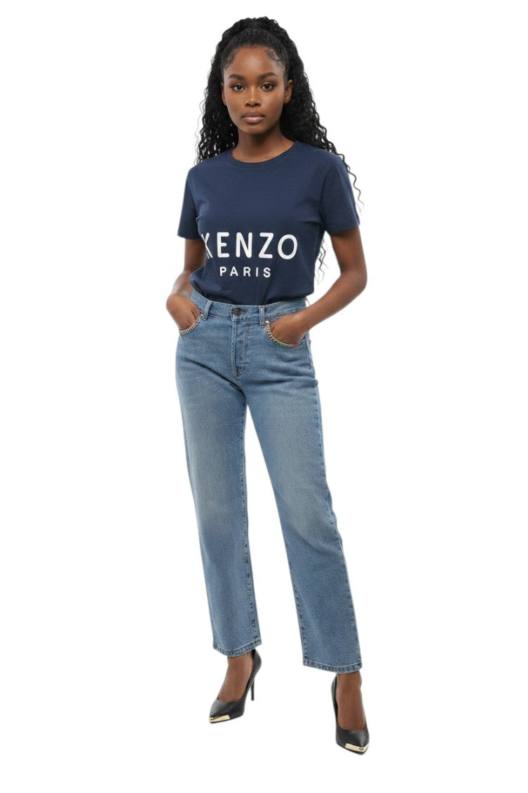 Blue Regular Mid Rise Jeans 1