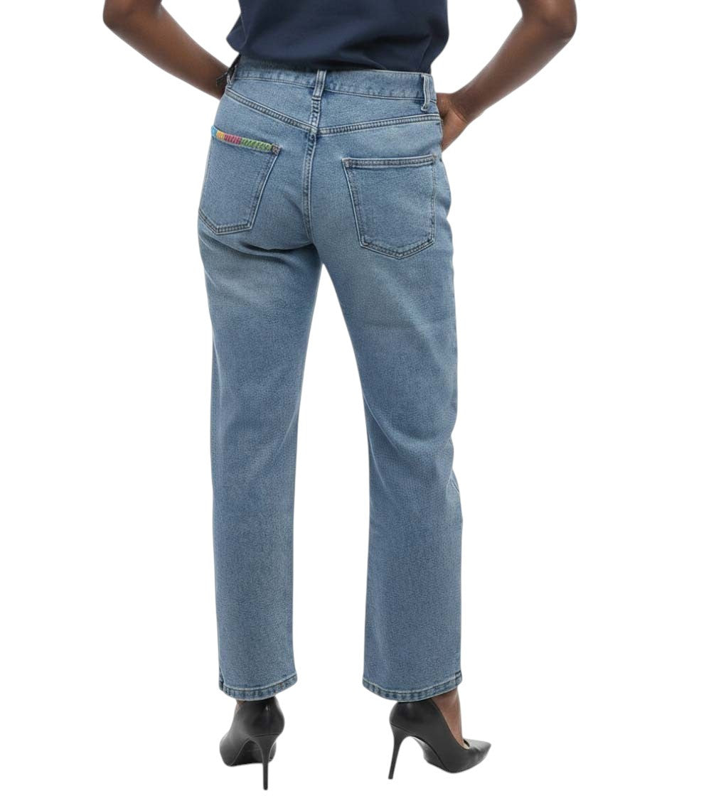 Blue Regular Mid Rise Jeans 2