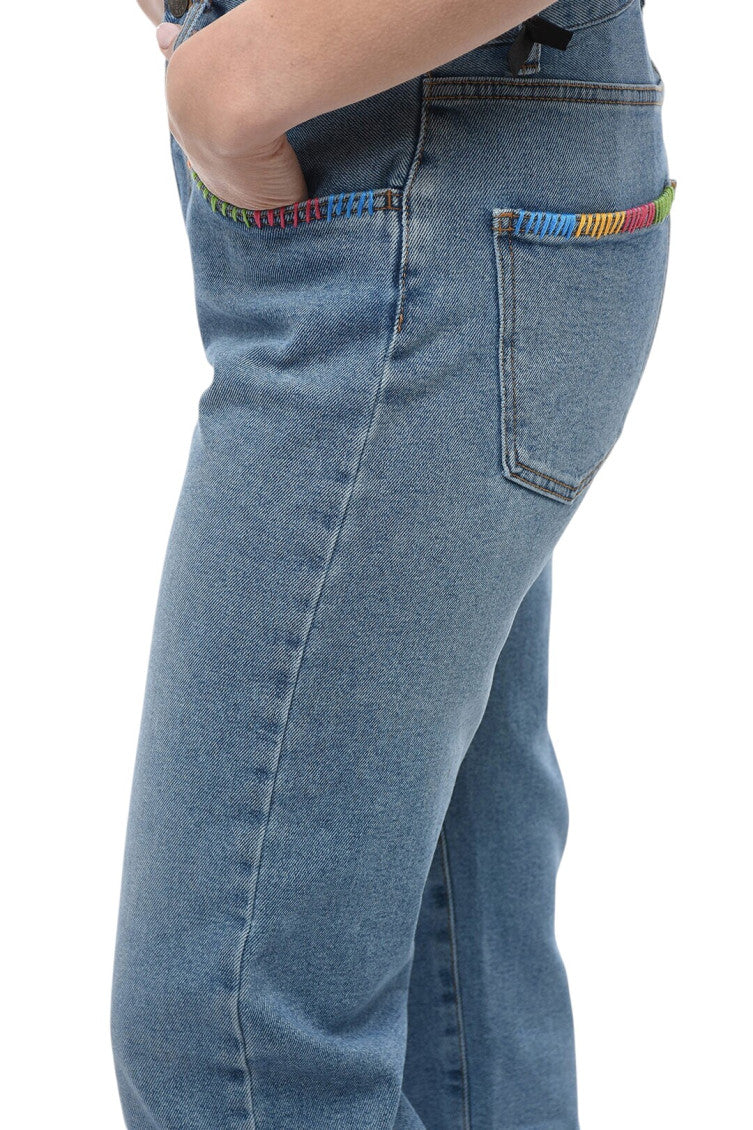 Blue Regular Mid Rise Jeans 3