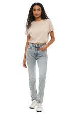 Blue Straight High Rise Jeans 1