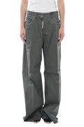 Green Loose Low Rise Jeans 1