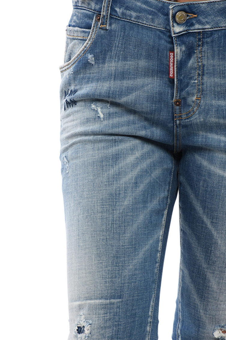 Sky Blue Slim Low Rise Jeans 3