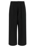 Black Relaxed Drawstring Pants 1