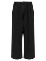Black Relaxed Drawstring Pants 1