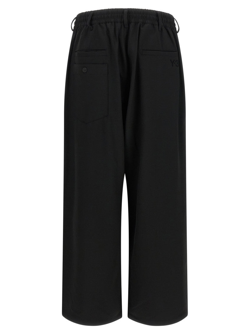 Black Relaxed Drawstring Pants 2