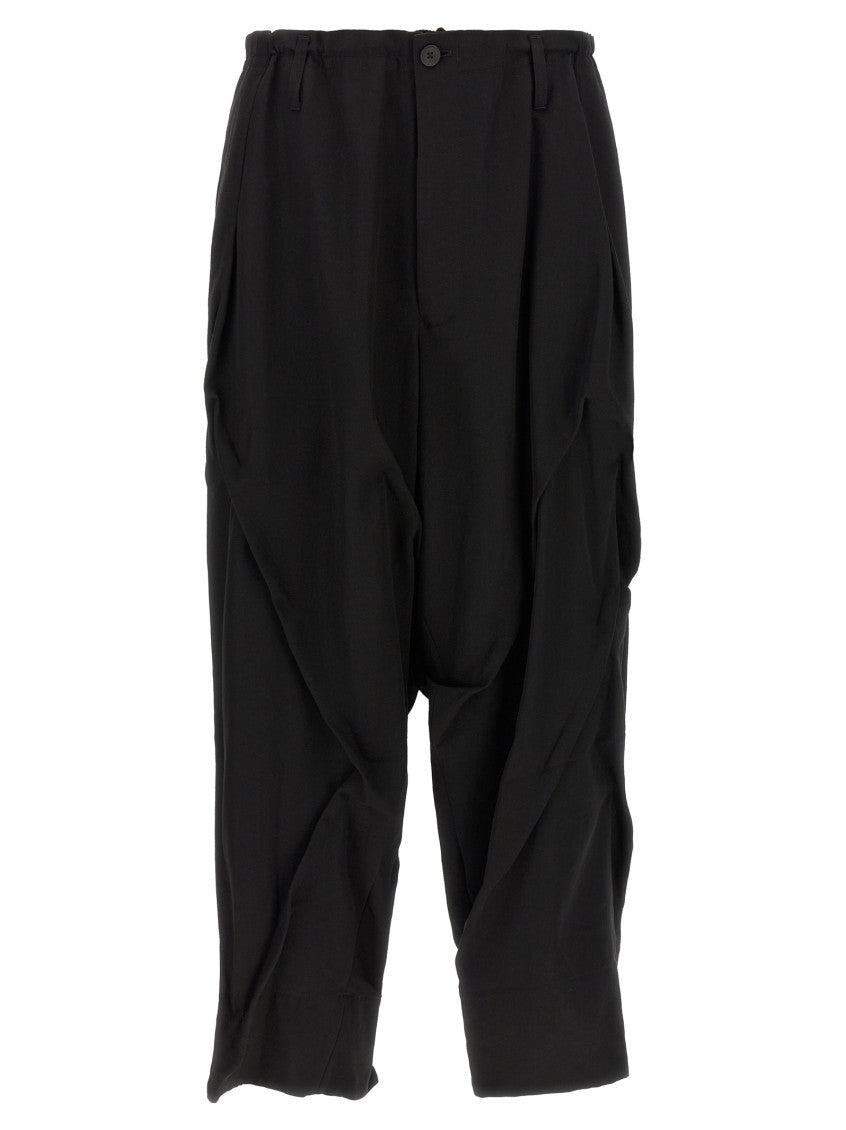 Black Relaxed Pleated Pant 1