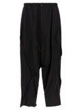 Black Relaxed Pleated Pant 1