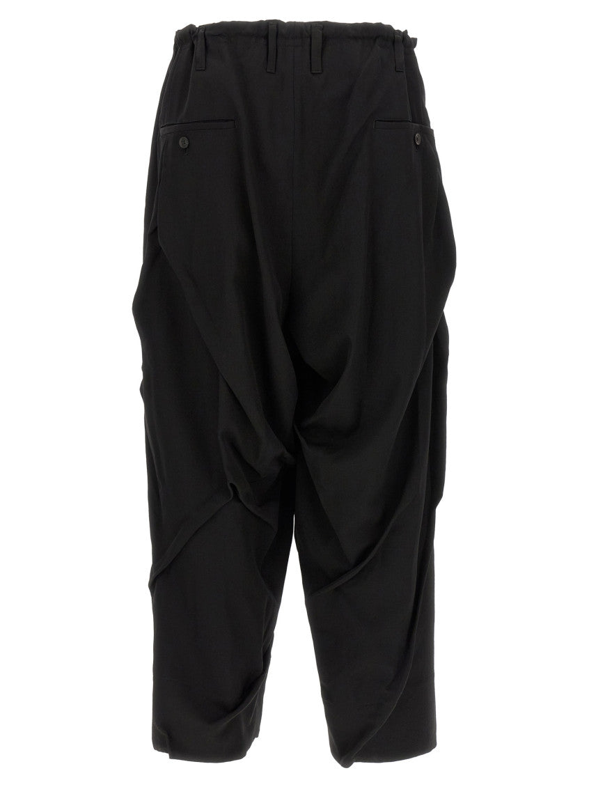 Black Relaxed Pleated Pant 2