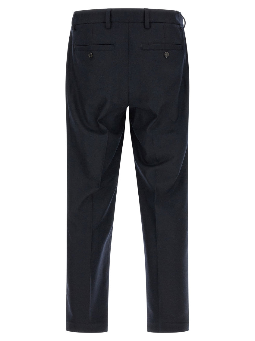 Blue Loose Pleated Pants 2