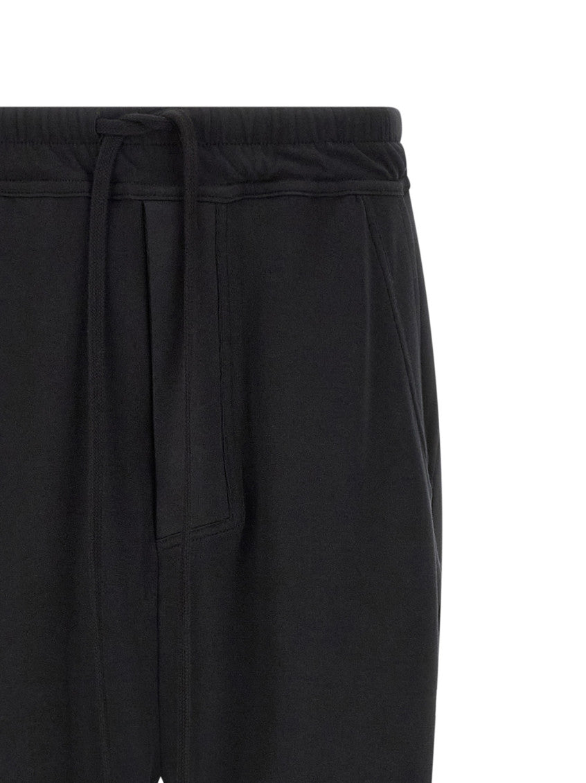 Black Relaxed Drawstring Pants 3