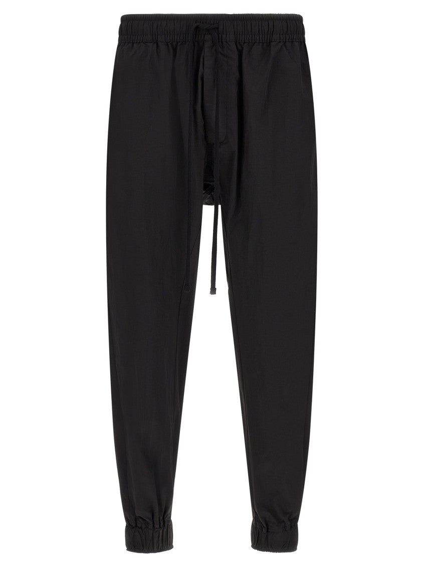 Black Relaxed Drawstring Pants 1