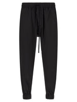 Black Relaxed Drawstring Pants 1