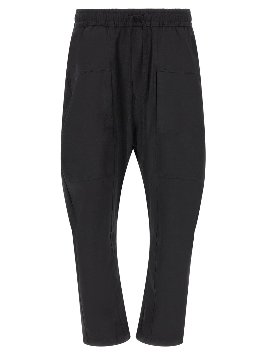 Black Relaxed Drawstring Pants 1