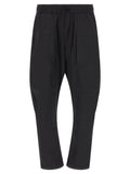 Black Relaxed Drawstring Pants 1