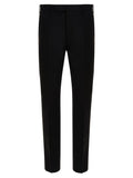 Black Slim Flat Front Pants 1